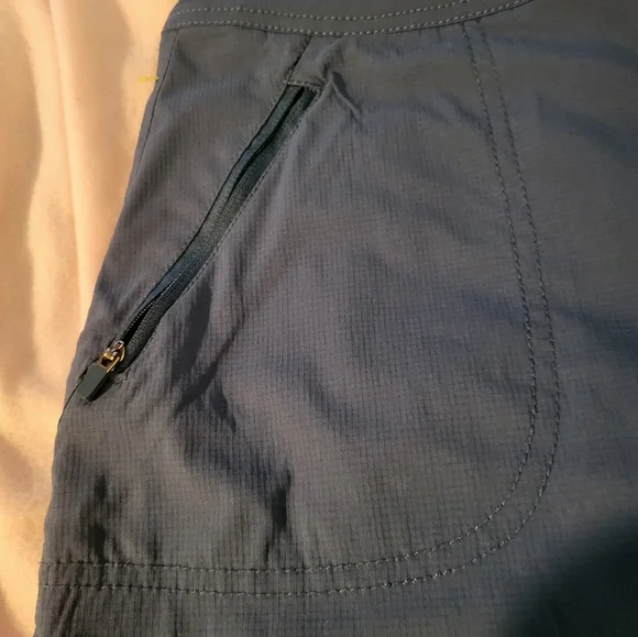 Le Verde Blue Mini Skort with Zip Pockets..Super Cute - Picture 4 of 14